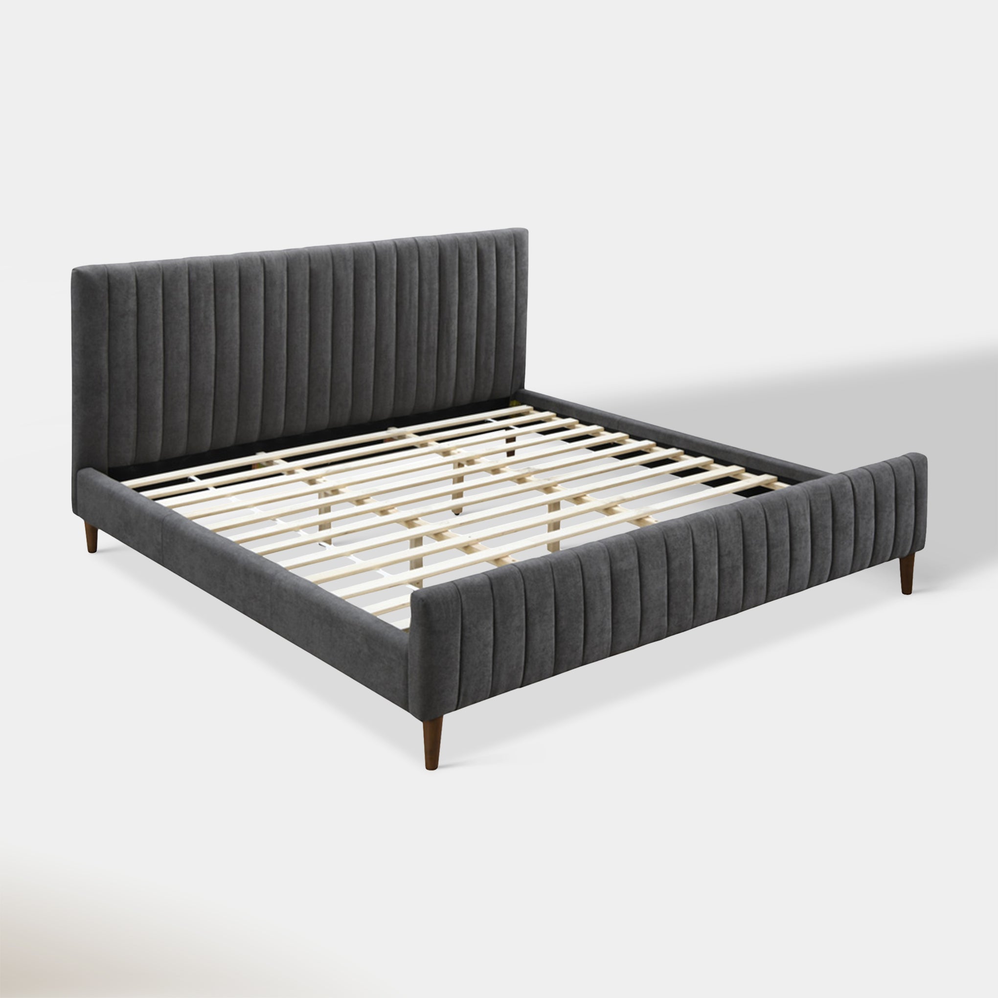 Sasha King Bed - Charcoal