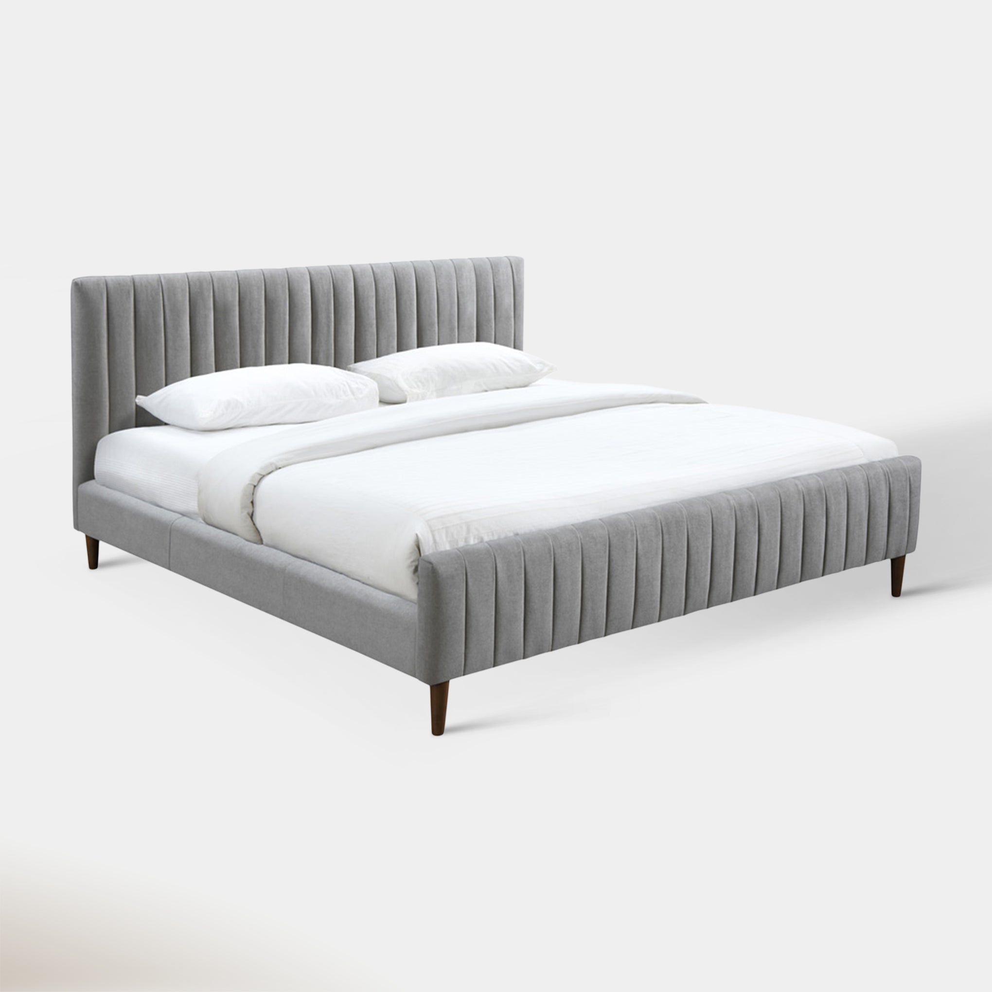 Sasha King Bed - Light Grey