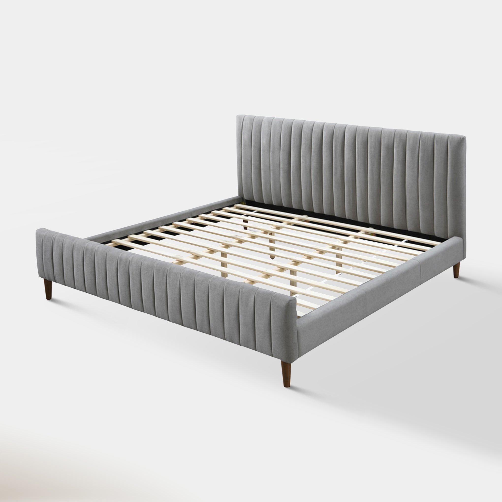 Sasha King Bed - Light Grey
