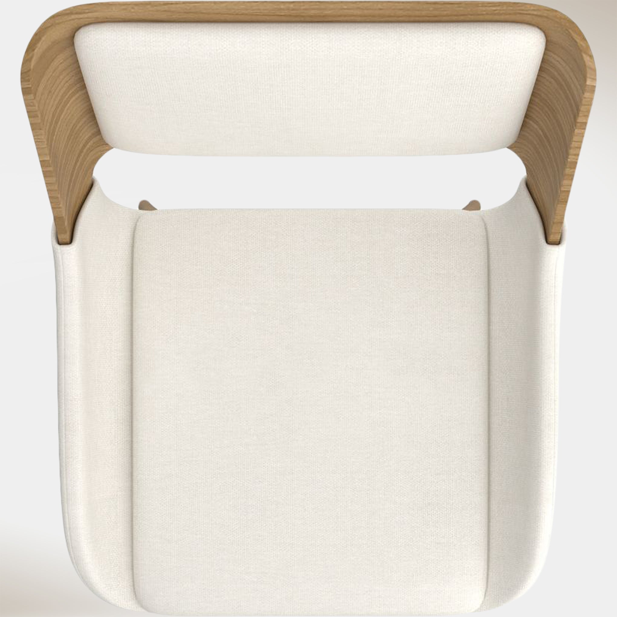 Carter Dining Chair - Beige & Oak