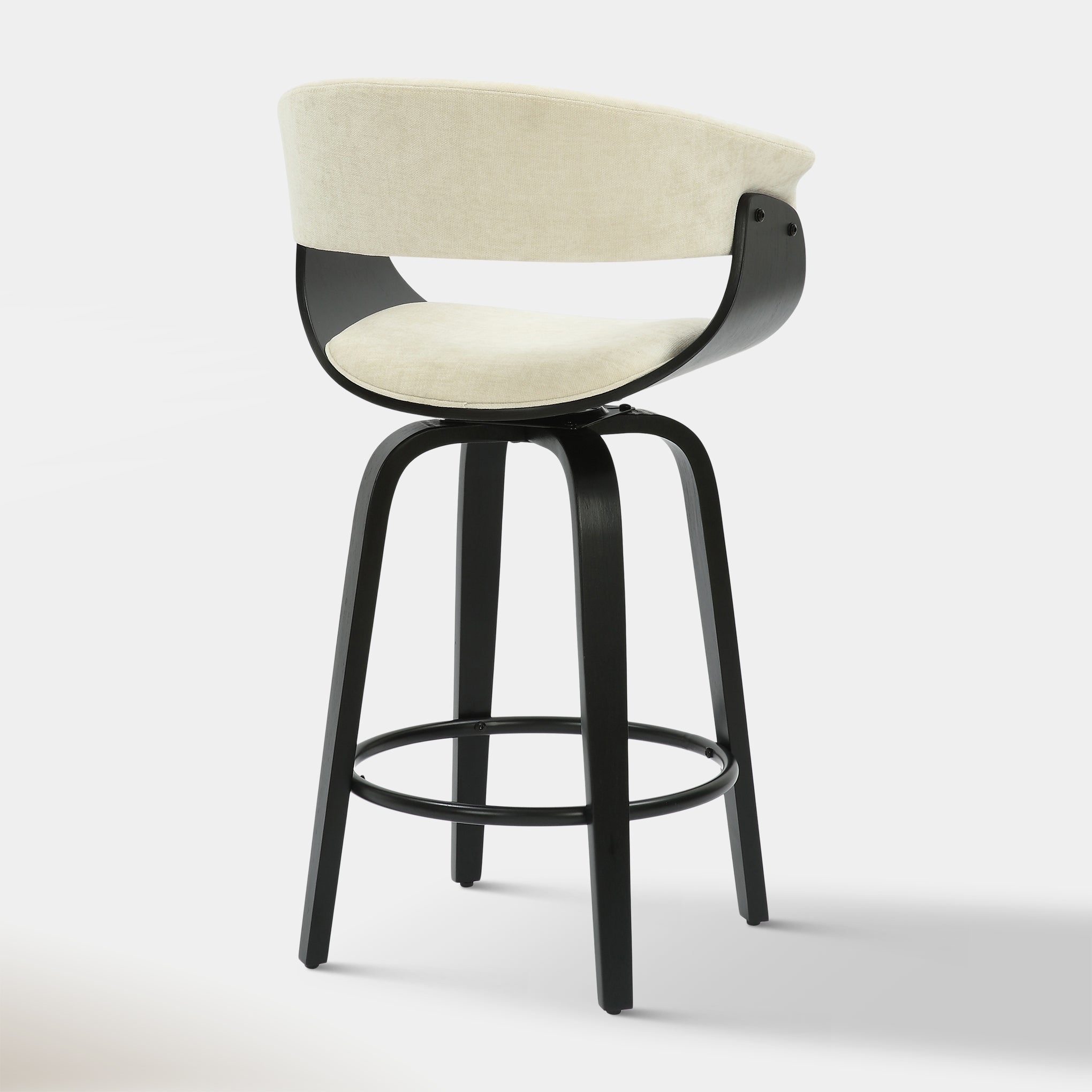 Jerreau Counter Stool - Beige & Black