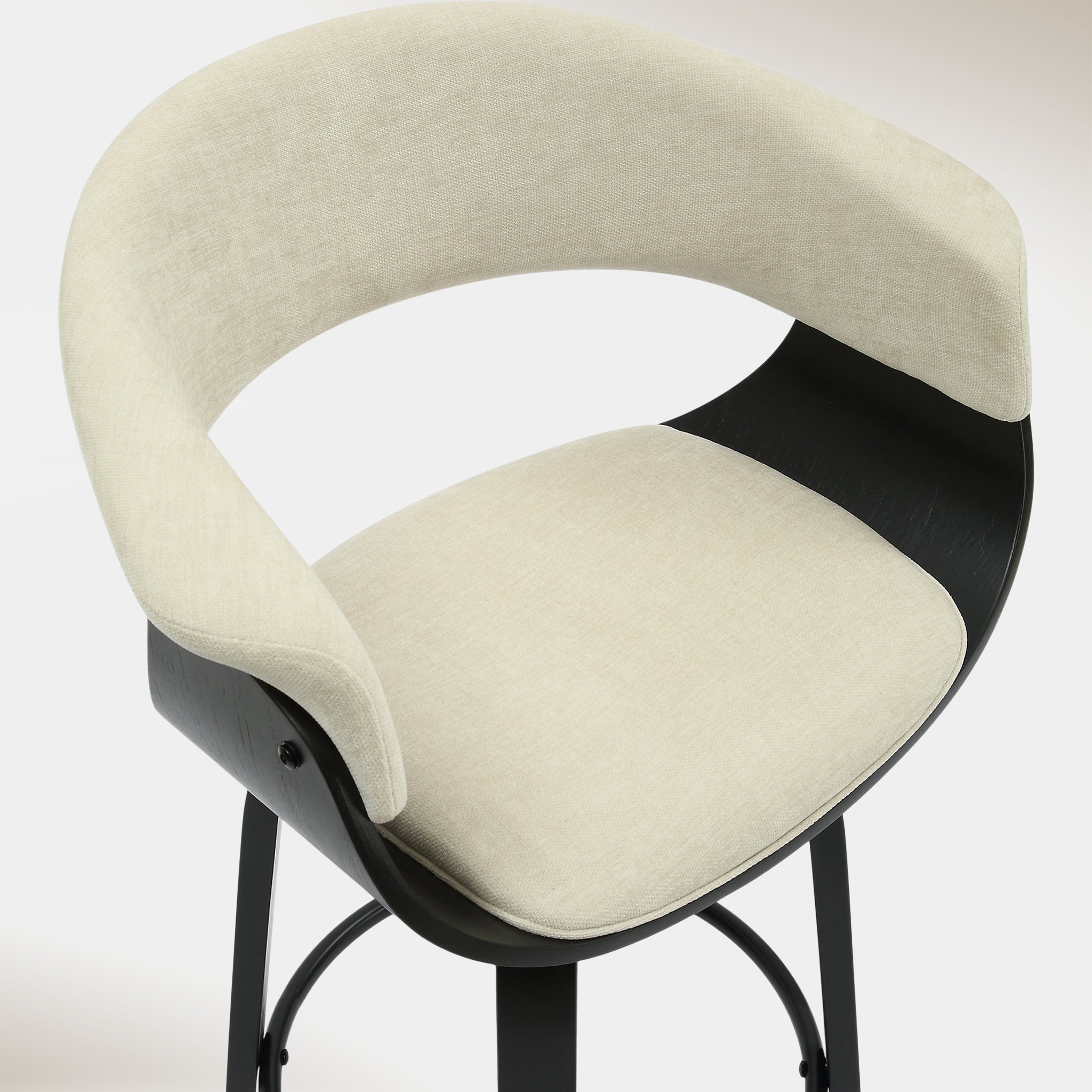 Jerreau Counter Stool - Beige & Black