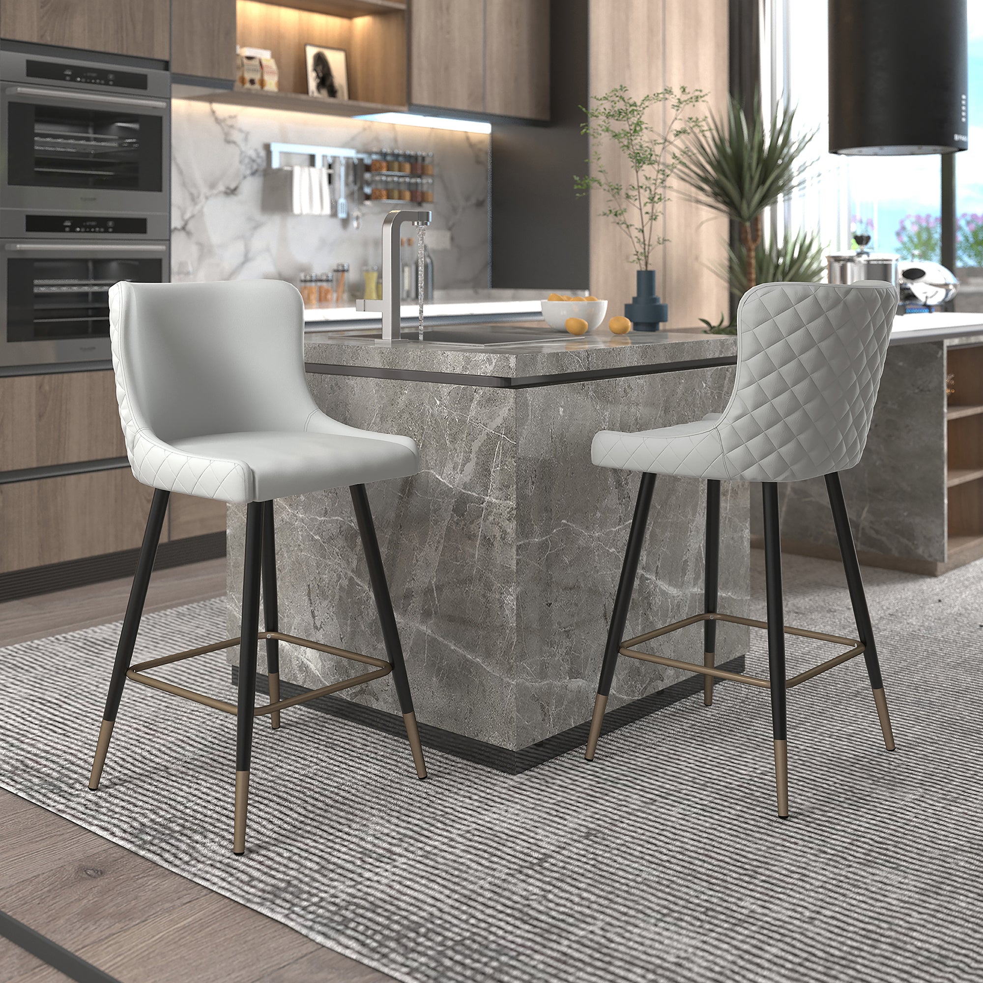 Aria Counter Chair - Grey