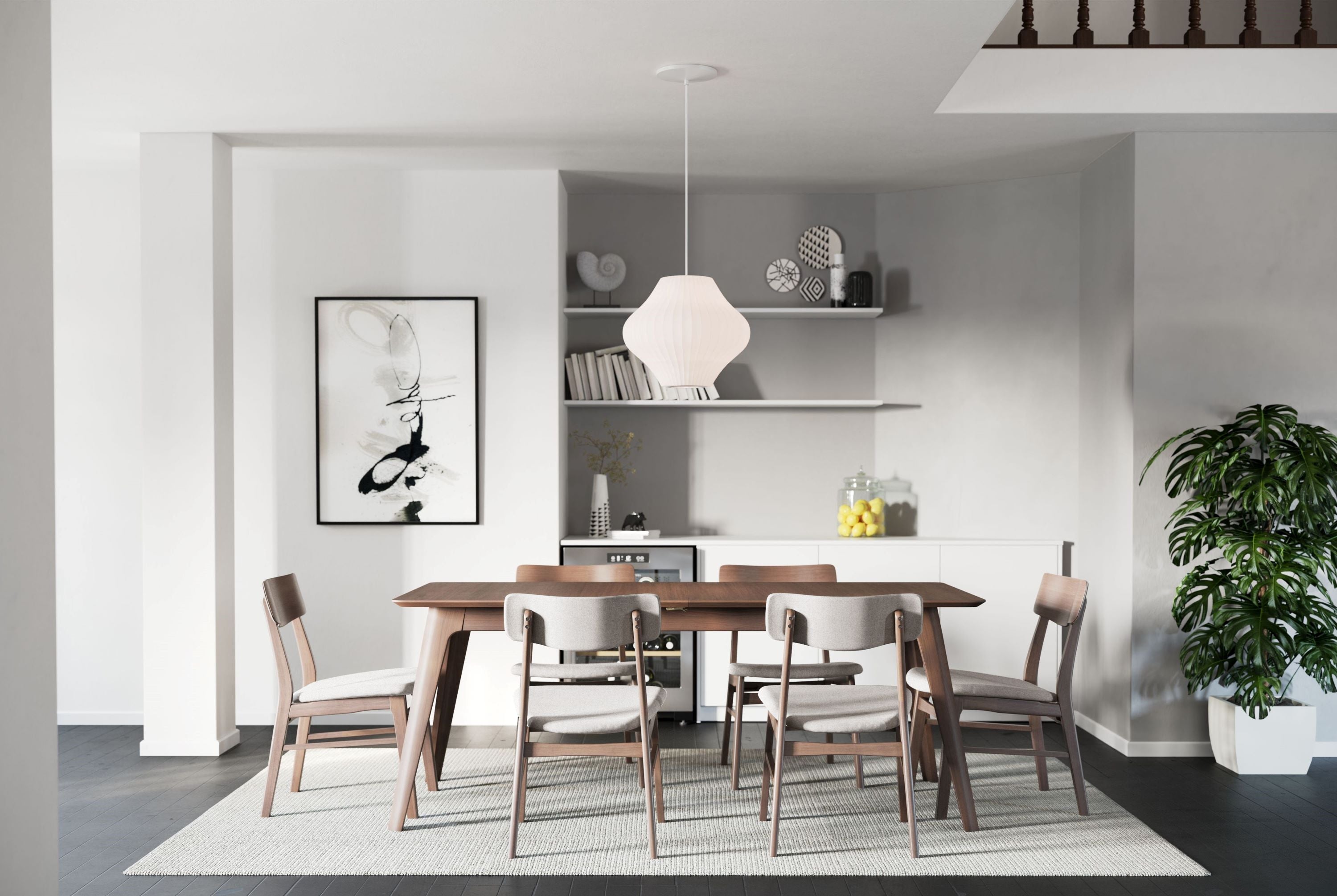 Amara Dining Chair - Smoke & Walnut