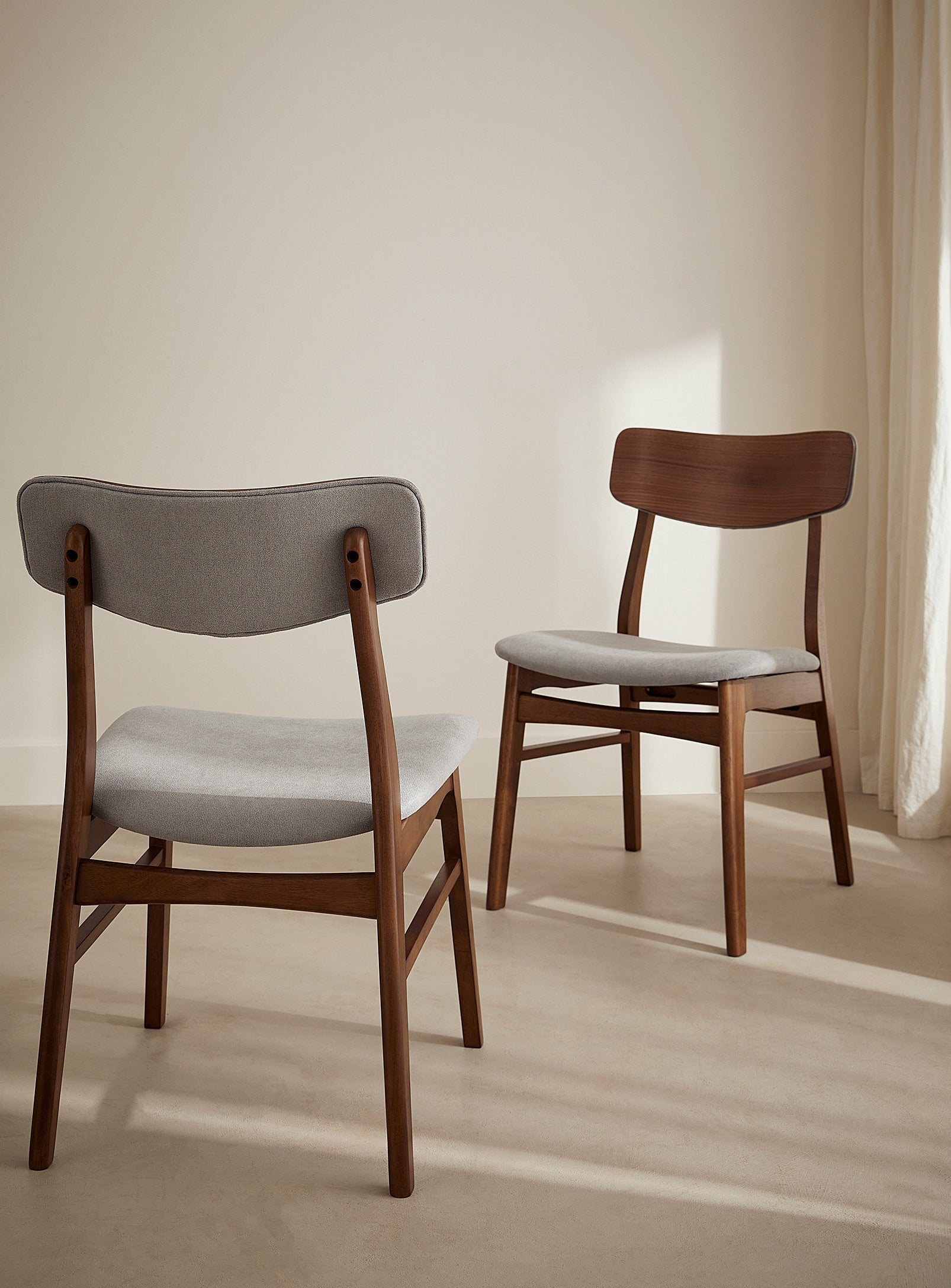 Amara Dining Chair - Smoke & Walnut