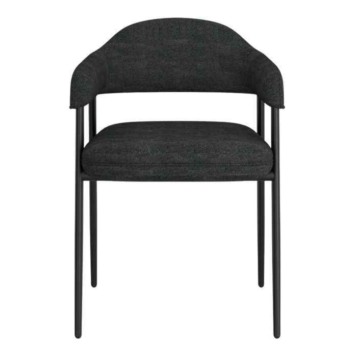 Vire Dining Chair - Charcoal & Black | Hoft Home