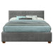 Kyran Queen Platform Bed with Drawers in Light Grey | Hoft Home