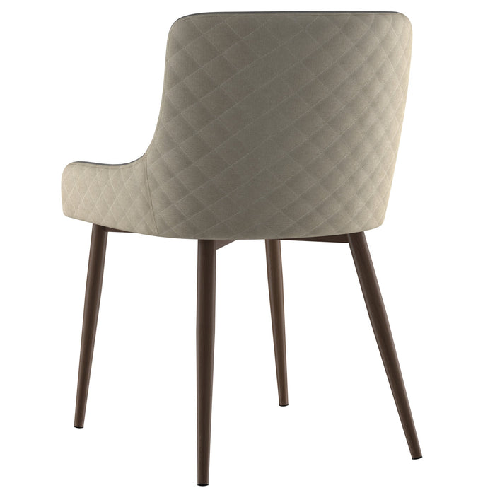 Nosh Chair - Beige & Walnut | Hoft Home