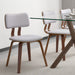 Zaki Dining Chair - Grey & Walnut - Hoft Home