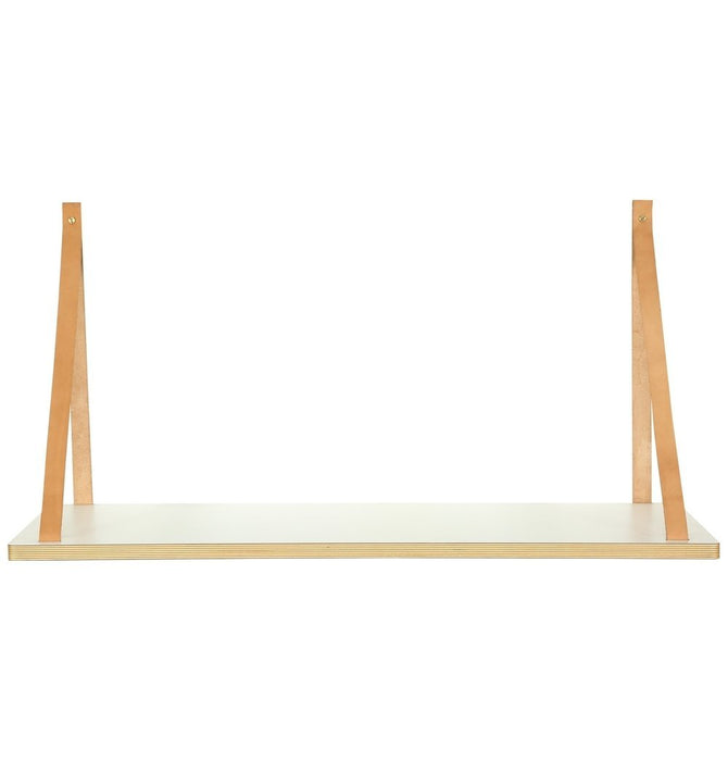 Edge Shelf with Leather Rope | Hoft Home