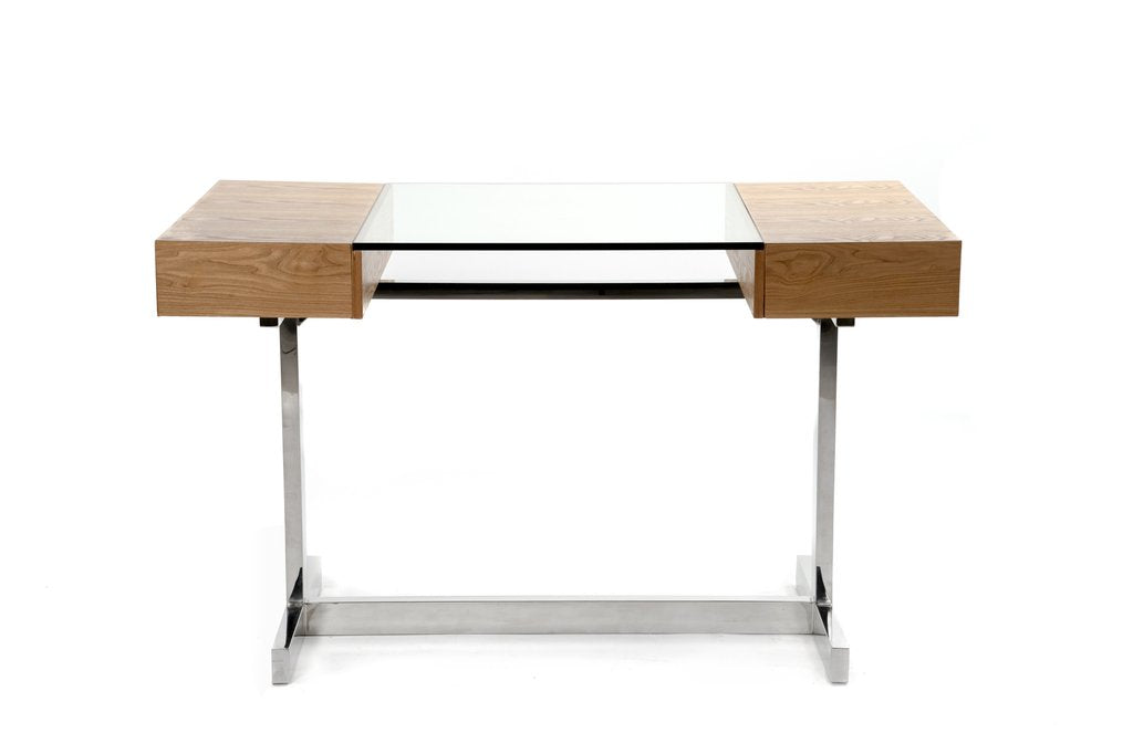 Osgard Console Table - Stainless Steel & Ash | Hoft Home