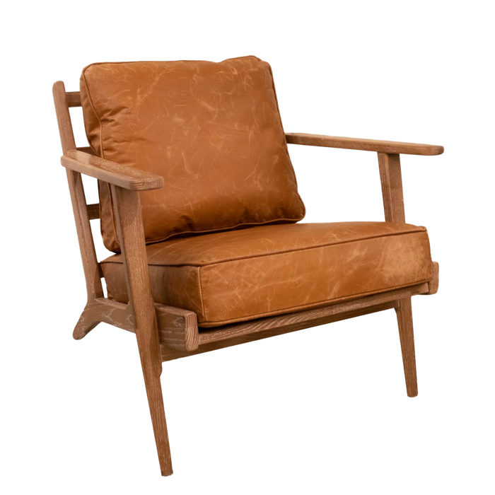 Casa Arm Chair - Camel Brown Leather