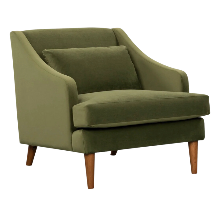 Victoria Club Chair - Green Velvet