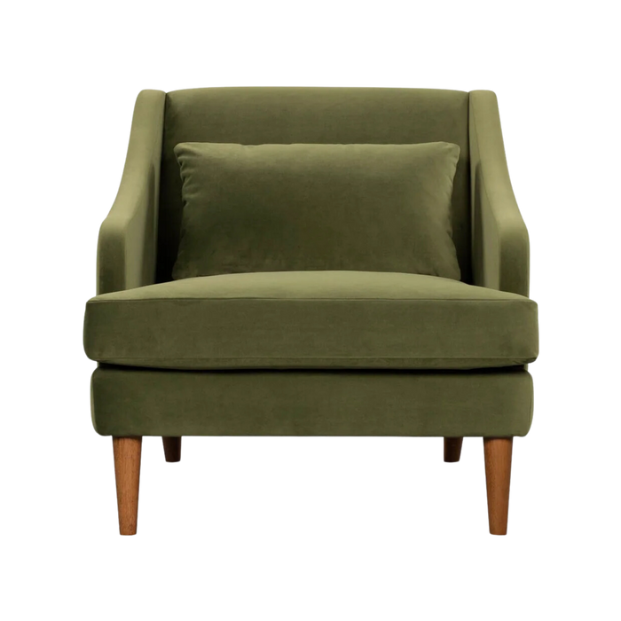 Victoria Club Chair - Green Velvet