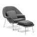 Womb CHAIR WITH OTTOMAN - Pearl Grey | Hoft Home
