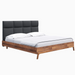 Mikael King Bed - Grey | Hoft Home