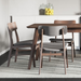 Amara Dining Chair - Walnut & Iron | Hoft Home