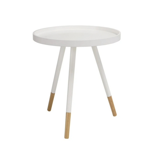 Innis Round Tray Side Table - White - Ifortifi Canada
