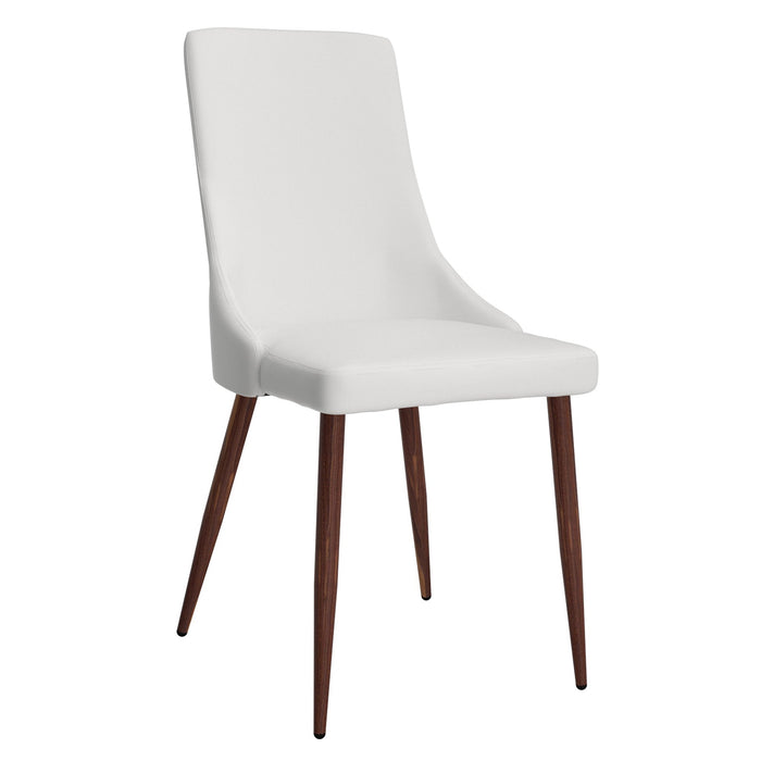 Beau Chair - White & Walnut
