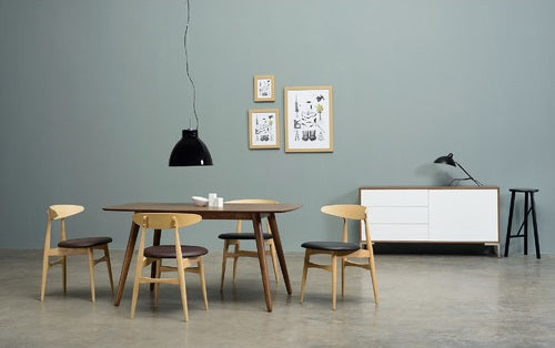 Telyn Chair - Natural & Espresso | Hoft Home