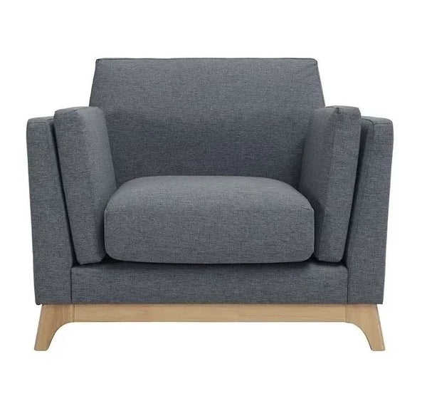 Ceni 1 Seater Armchair - Whale & Natural | Hoft Home