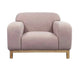 Jytte 1-Seater Lounge Chair - Light Pink | Hoft Home