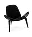 Shell Chair - Black & Black | Hoft Home